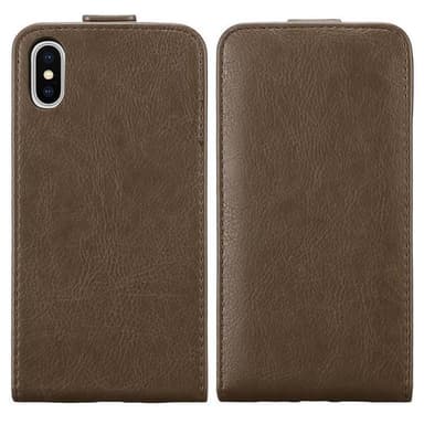 iPhone XS MAX Pungetui Flip Cover (Brun)