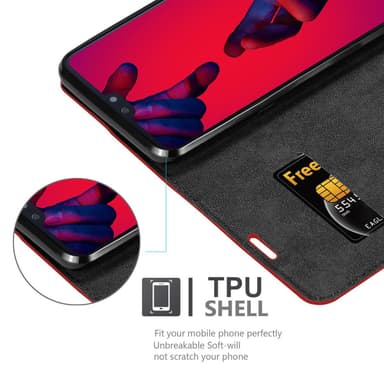 Huawei P20 PRO / P20 PLUS Cover Etui Case (Rød)