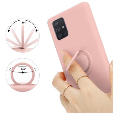 Samsung Galaxy A71 4G Cover Etui Case (Lyserød)
