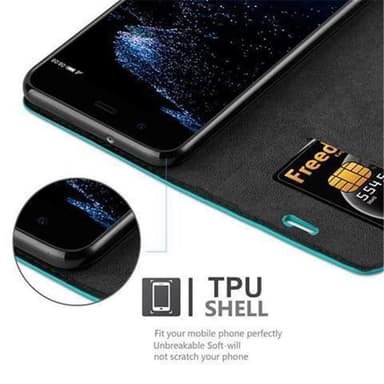 Huawei P10 PLUS Cover Etui Case (Turkis)