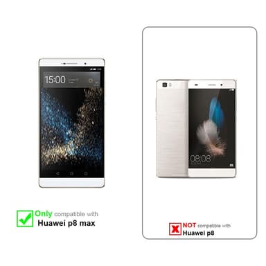 Huawei P8 MAX Pungetui Cover Case (Blå)