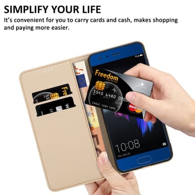 Honor 9 Pungetui Cover Case (Blå)