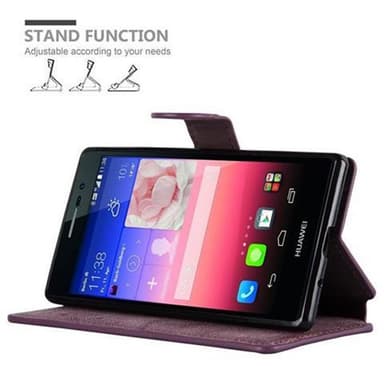 Huawei ASCEND P7 Pungetui Cover Case (Rød)