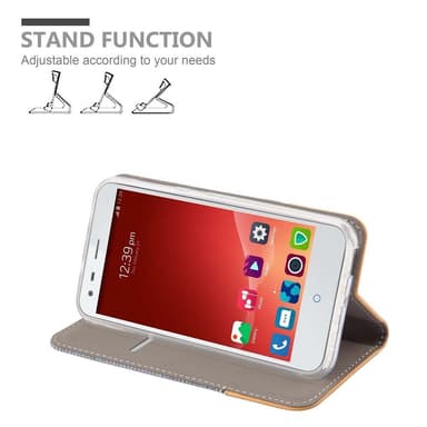 ZTE Blade S6 Pungetui Cover Case (Grå)