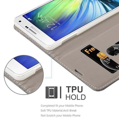 Samsung Galaxy A7 2015 Pungetui Cover Case (Grå)