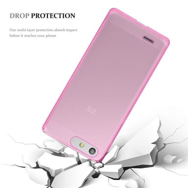 ZTE Blade V6 Cover TPU Etui (Lyserød)