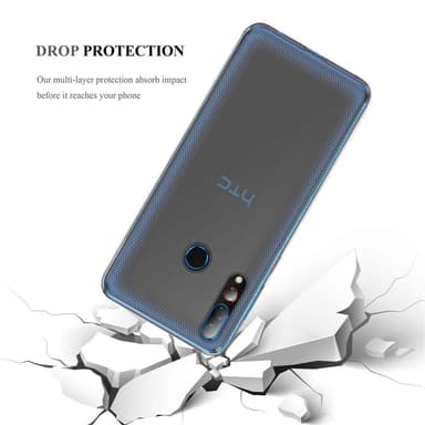 HTC Desire 19 PLUS Cover TPU Etui (Gennemsigtig)