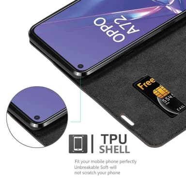 Oppo A72 Cover Etui Case (Brun)