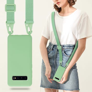 Samsung Galaxy S10 4G Etui Cover Kæde (Grøn)