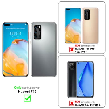 Cover Huawei P40 Etui Case (Sort)