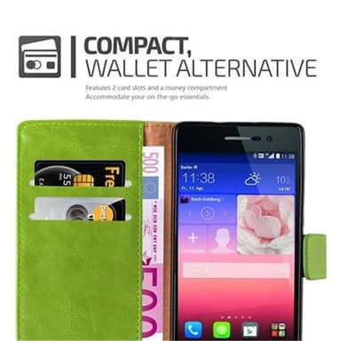 Cover Huawei ASCEND P7 Etui Case (Grøn)