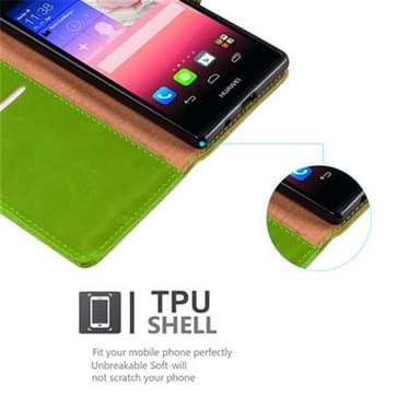 Cover Huawei ASCEND P7 Etui Case (Grøn)