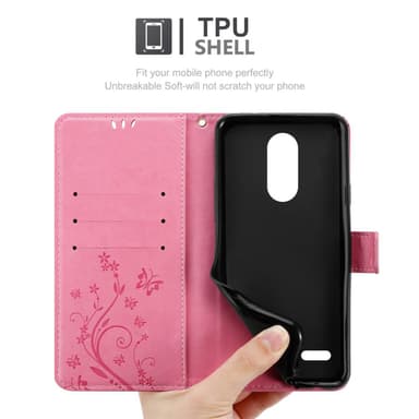 LG K8 2018 / K9 2018 Pungetui Cover Case (Lyserød)