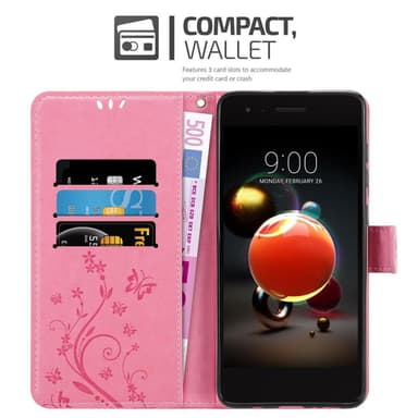 LG K8 2018 / K9 2018 Pungetui Cover Case (Lyserød)
