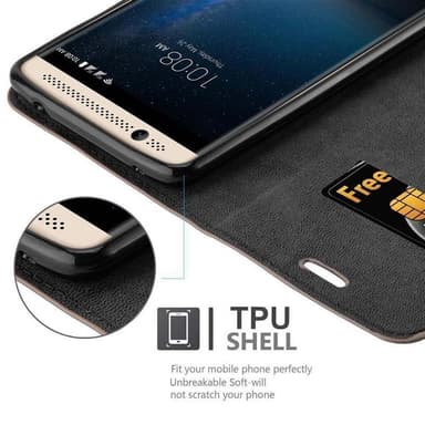 ZTE Axon 7 MINI Cover Etui Case (Brun)