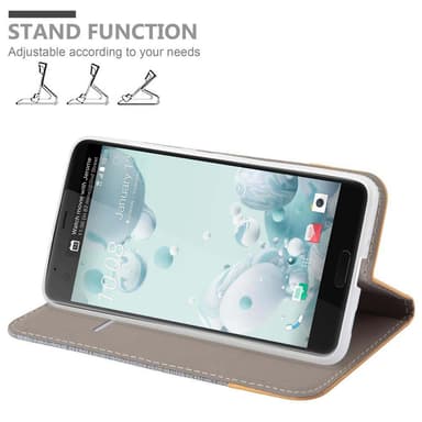 HTC U ULTRA Pungetui Cover Case (Grå)