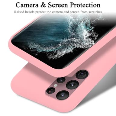 Samsung Galaxy S22 ULTRA Cover Etui Case (Lyserød)