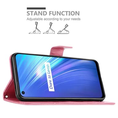 Realme 6 4G / 6s Pungetui Cover Case (Lyserød)