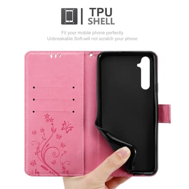 Realme 6 4G / 6s Pungetui Cover Case (Lyserød)
