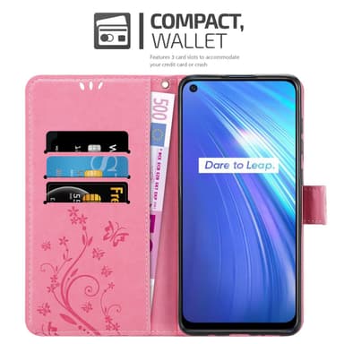 Realme 6 4G / 6s Pungetui Cover Case (Lyserød)