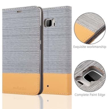HTC U ULTRA Pungetui Cover Case (Grå)