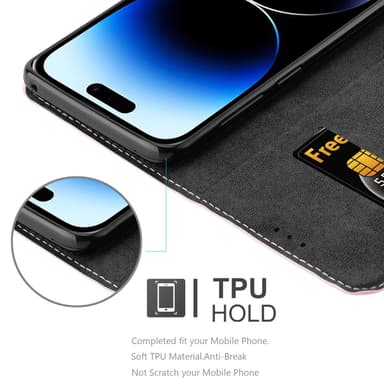 iPhone 14 PRO Etui Case Cover (Lyserød)