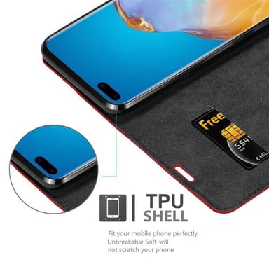 Huawei P40 PRO / P40 PRO+ Cover Etui Case (Rød)