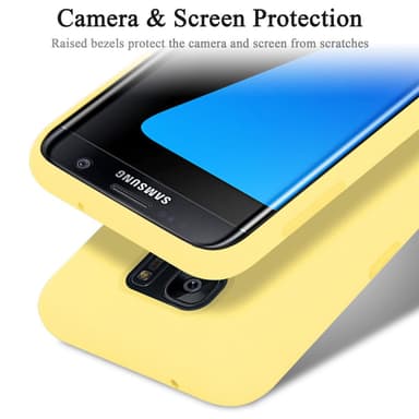 Samsung Galaxy S7 EDGE Cover Etui Case (Gul)