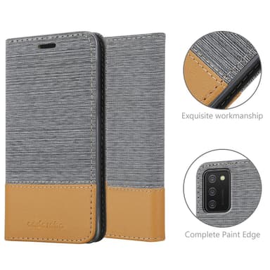 Samsung Galaxy A02s Pungetui Cover Case (Grå)