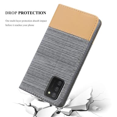 Samsung Galaxy A02s Pungetui Cover Case (Grå)