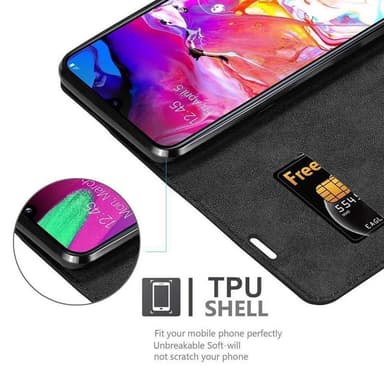 Samsung Galaxy A70 / A70s Cover Etui Case (Sort)