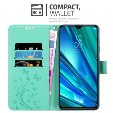 Realme 5 PRO / Realme Q Pungetui Cover Case (Turkis)