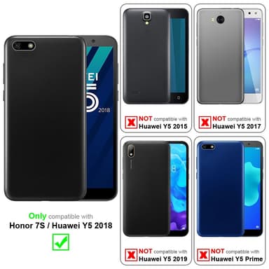 Honor 7S / Huawei Y5 2018 Pungetui Flip Cover (Rød)