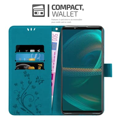 Sony Xperia 5 III Pungetui Cover Case (Blå)