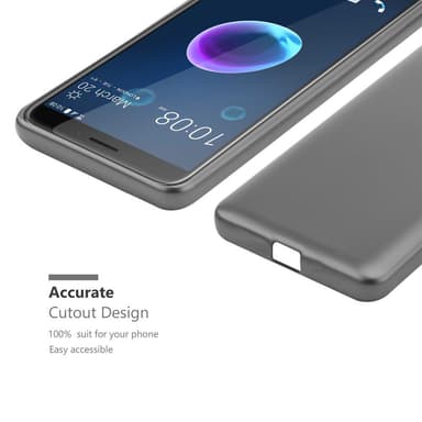 HTC Desire 12 Cover Etui Case (Grå)