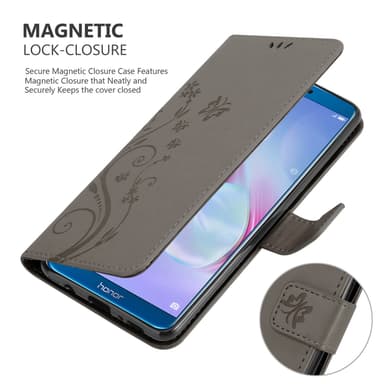 Honor 9X LITE Pungetui Cover Case (Grå)