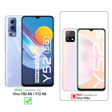 Vivo Y52 5G / Y72 5G Cover TPU Etui (Gennemsigtig)