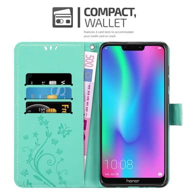 Honor 8C Pungetui Cover Case (Turkis)
