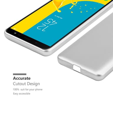 Samsung Galaxy J6 2018 Cover Etui Case (Sølv)