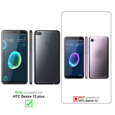 HTC Desire 12 PLUS Cover Etui Case (Blå)