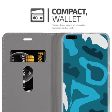 Huawei P40 PRO / P40 PRO+ Pungetui Cover Case (Blå)