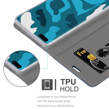Huawei P40 PRO / P40 PRO+ Pungetui Cover Case (Blå)