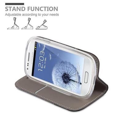 Samsung Galaxy S3 MINI Pungetui Cover Case (Grå)