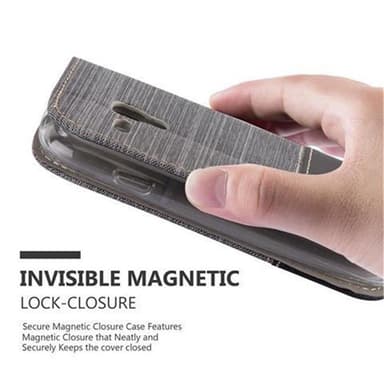 Samsung Galaxy S3 MINI Pungetui Cover Case (Grå)