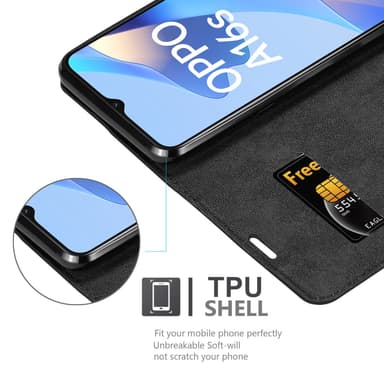Oppo A16s / A54s Cover Etui Case (Sort)