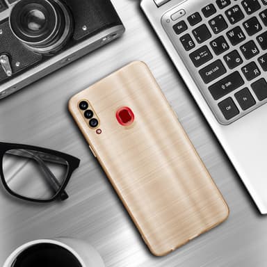 Cover Samsung Galaxy A20s Etui Case (Guld)