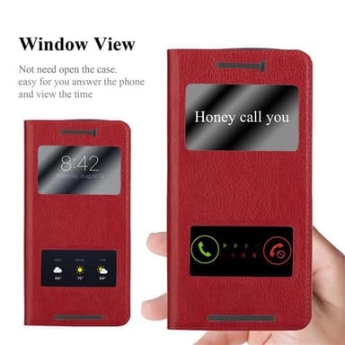 Pungetui HTC ONE M9 Cover Case (Rød)