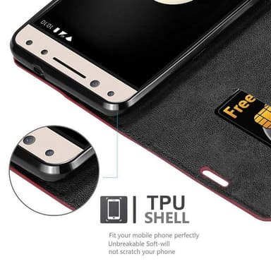 Alcatel 5 Cover Etui Case (Rød)