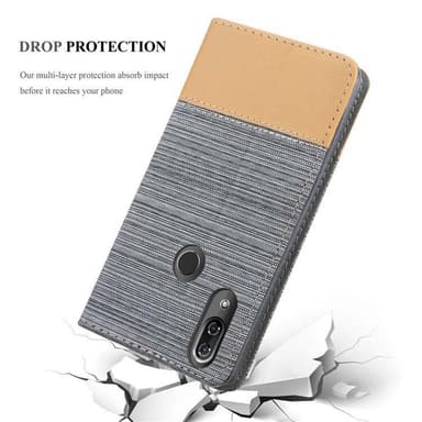 WIKO VIEW 2 PRO Pungetui Cover Case (Grå)