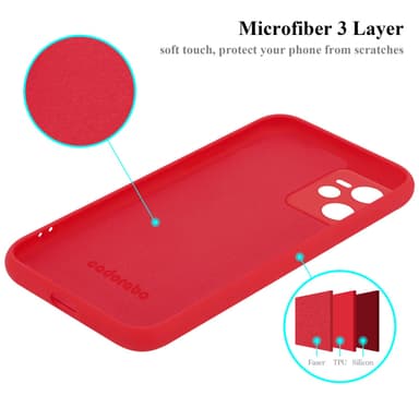 Realme C35 / Narzo 50A PRIME Cover Etui Case (Rød)